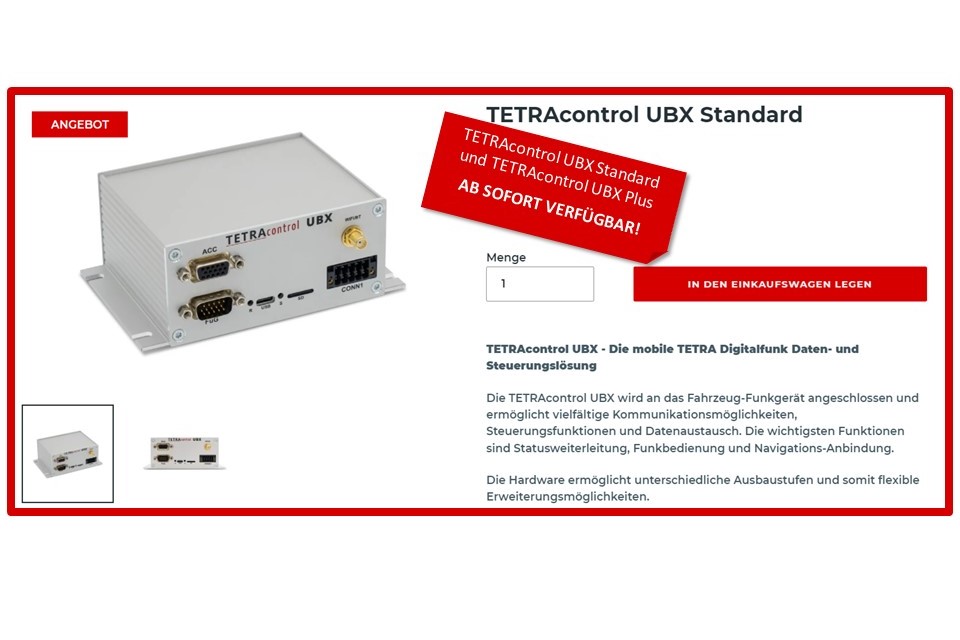 TETRAcontrol UBX